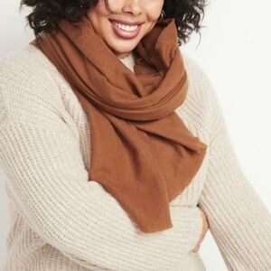 3/$20🌟 Old Navy Camel Brushed Flannel Fringe Blanket Scarf One Size